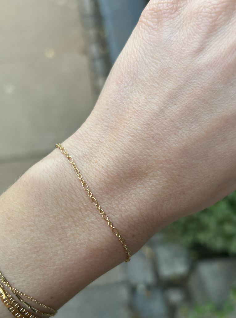 Baroque Chain Bracelet - 18 Karat Gold