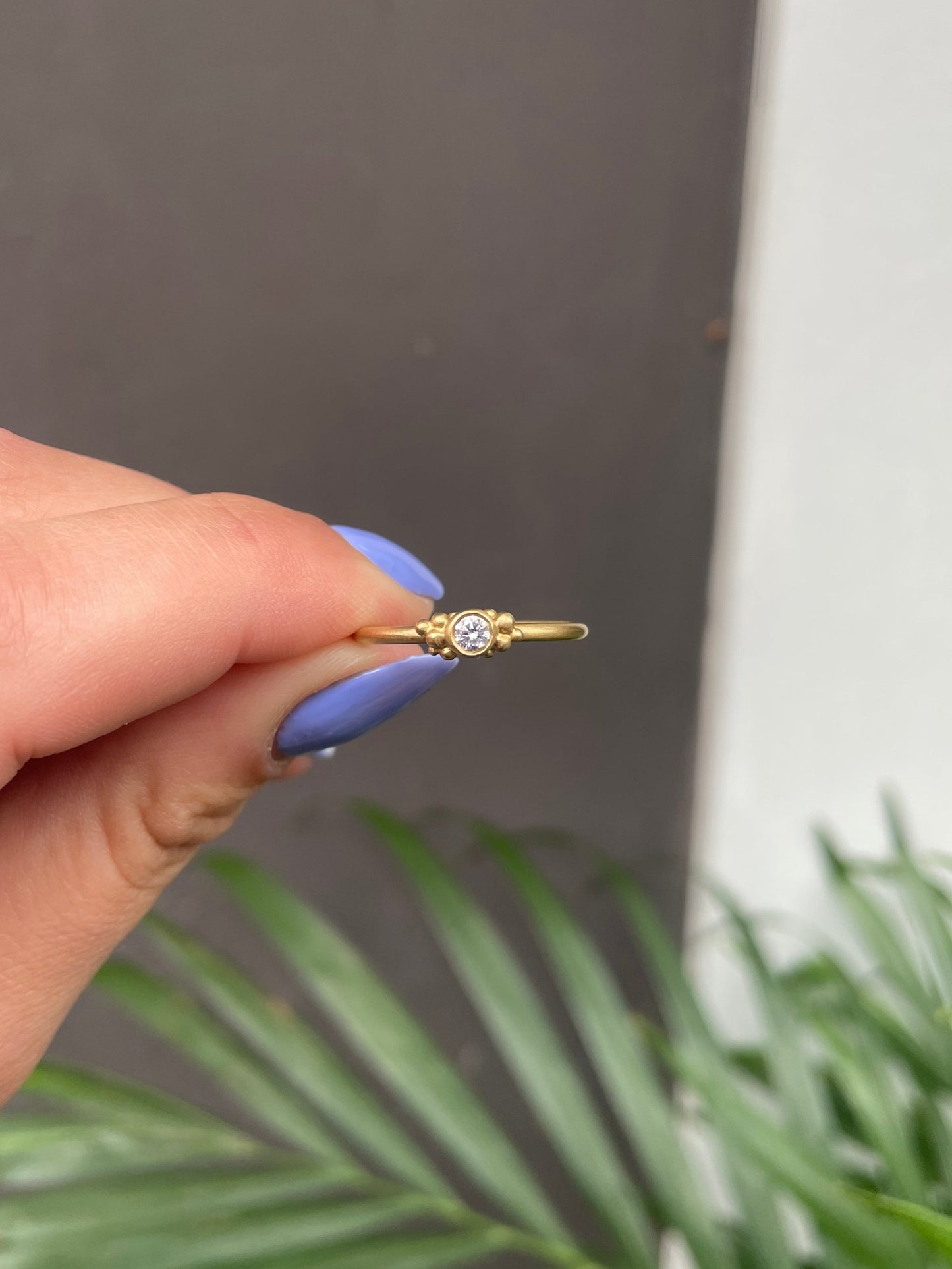 Bubbles ring - 18K guld 0.10ct diamant