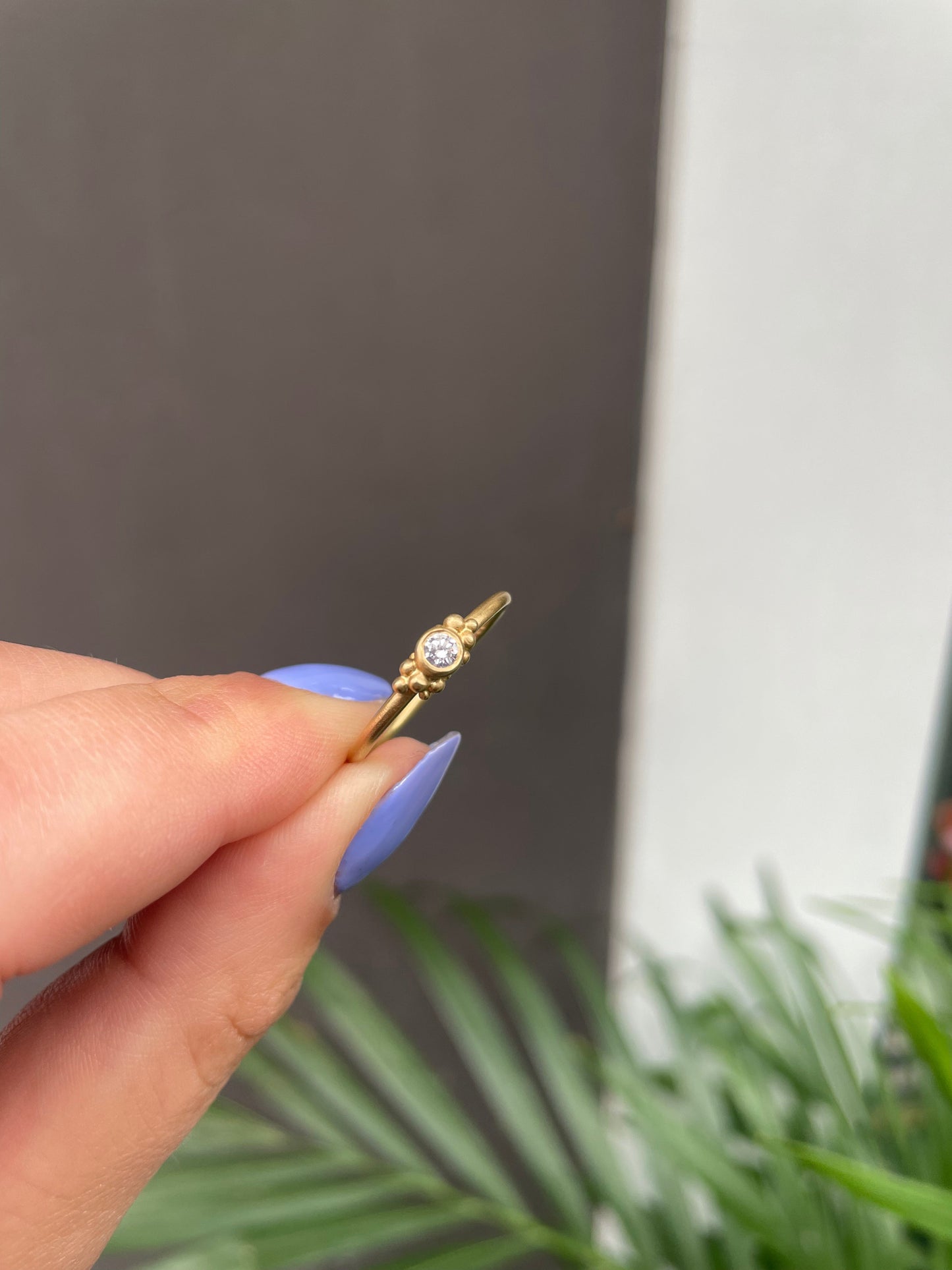 Bubbles ring - 18K guld 0.10ct diamant