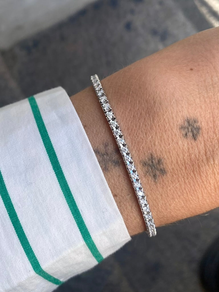 Tennis armbånd hvide diamanter 1.45ct Armbånd-Hvidguld hvid diamant 18 karat