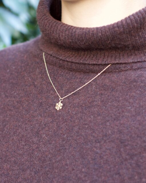 Snowflake Pendant Halskæde -Guld 14 karat