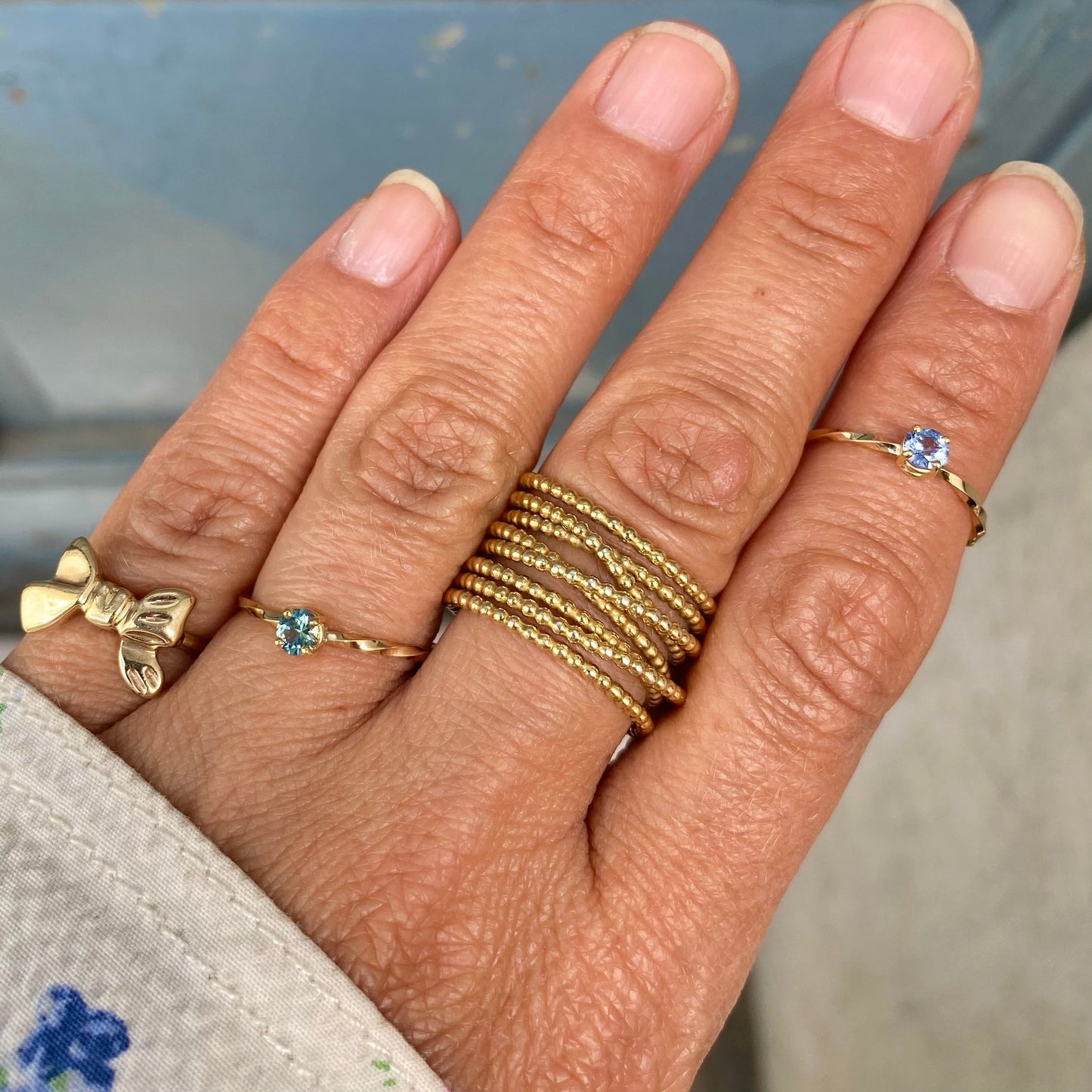 18 Karat Champagne Ring