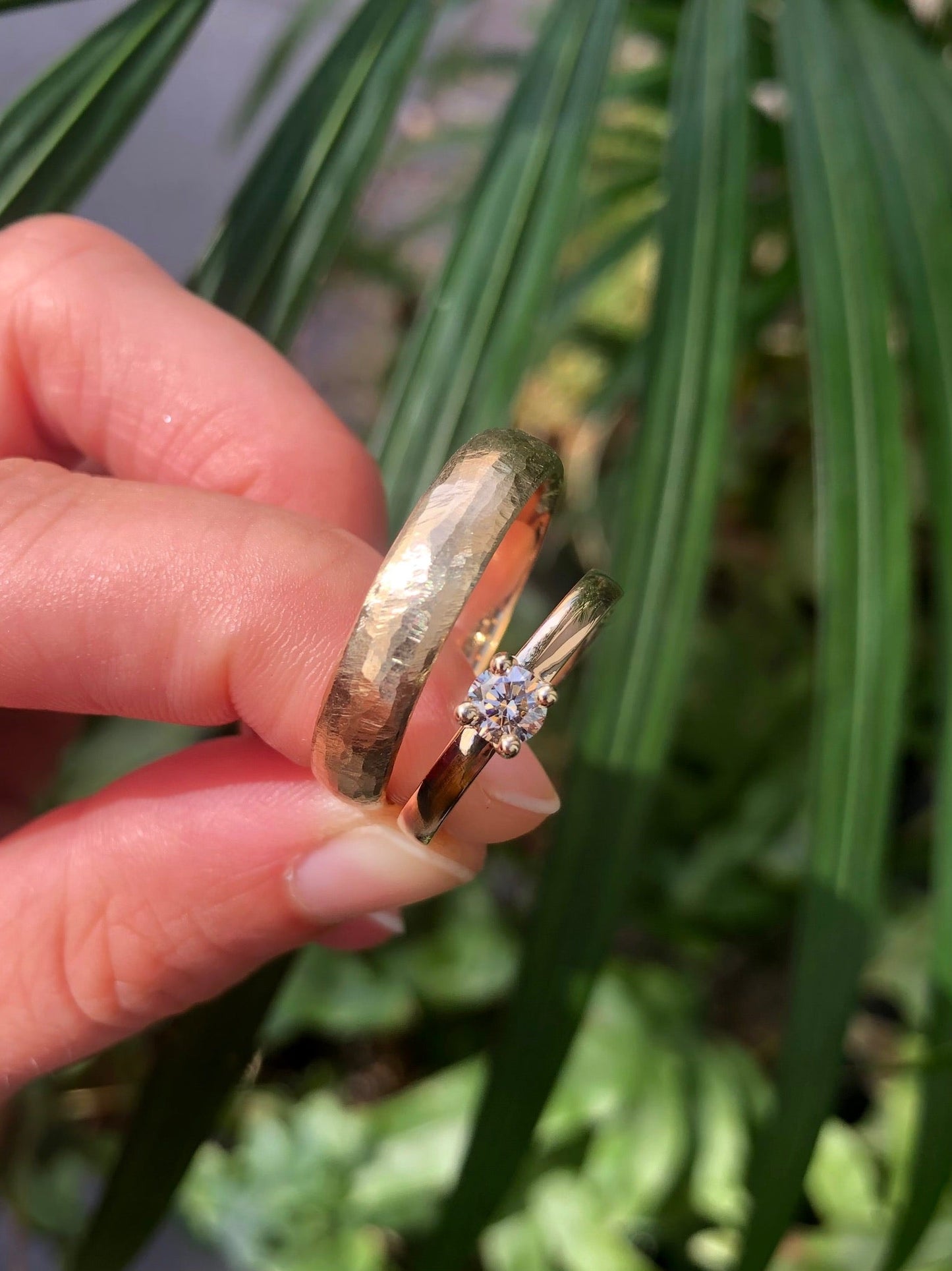 Mr. & Mrs. Boheme Ring - 14 karat Gold, 0.50ct champagne diamond