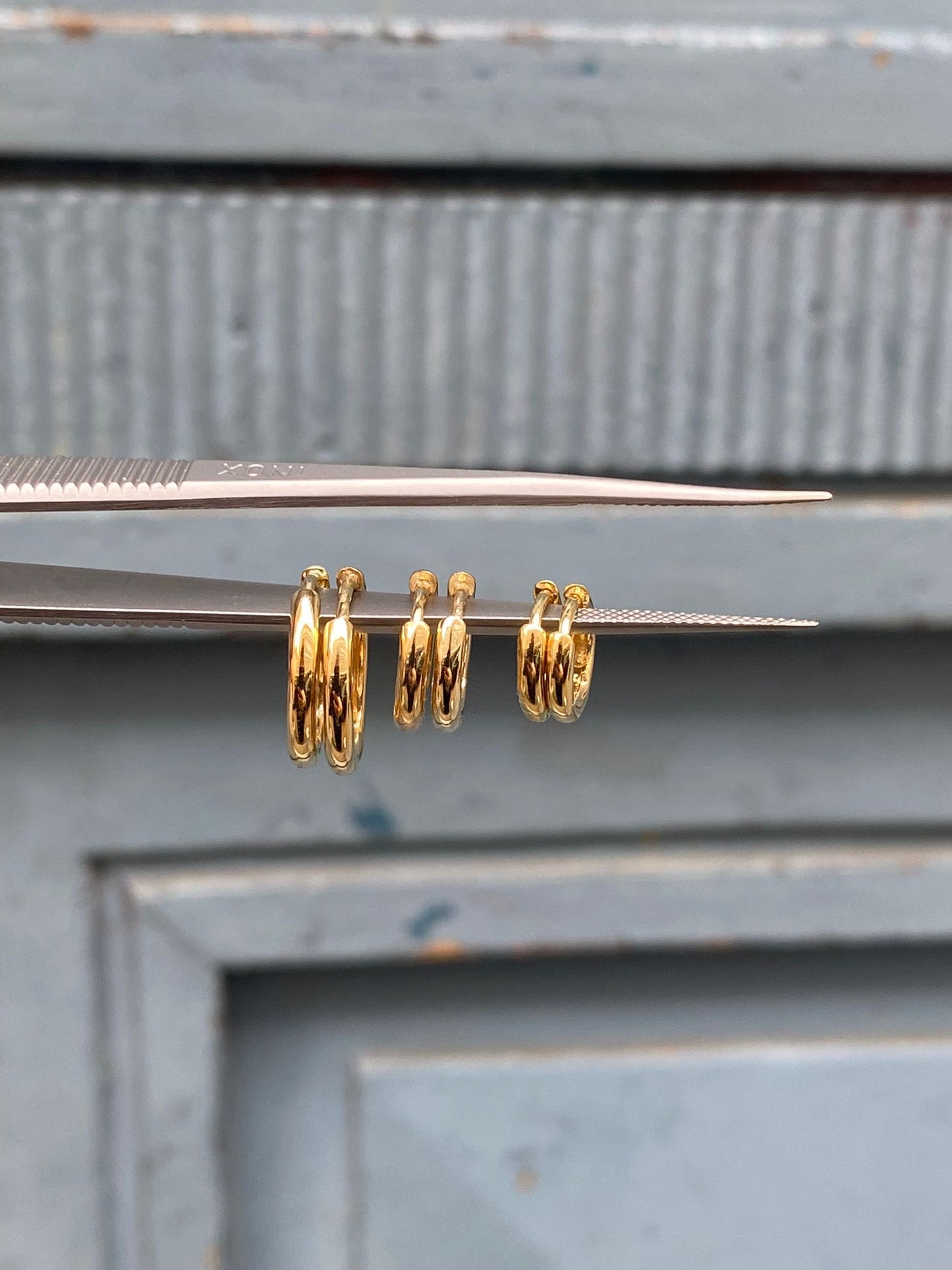 Gold Plated Hoops