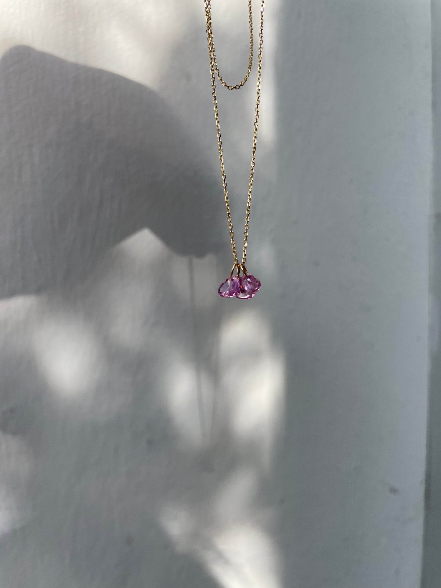 Pink Heart Sapphire Pendant