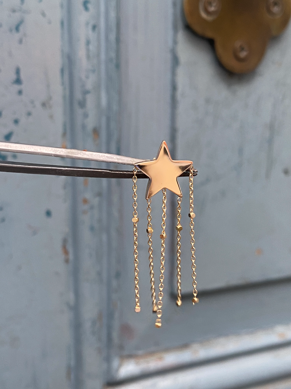 Shooting Star - 14 karat Gold - (Sold as Single)