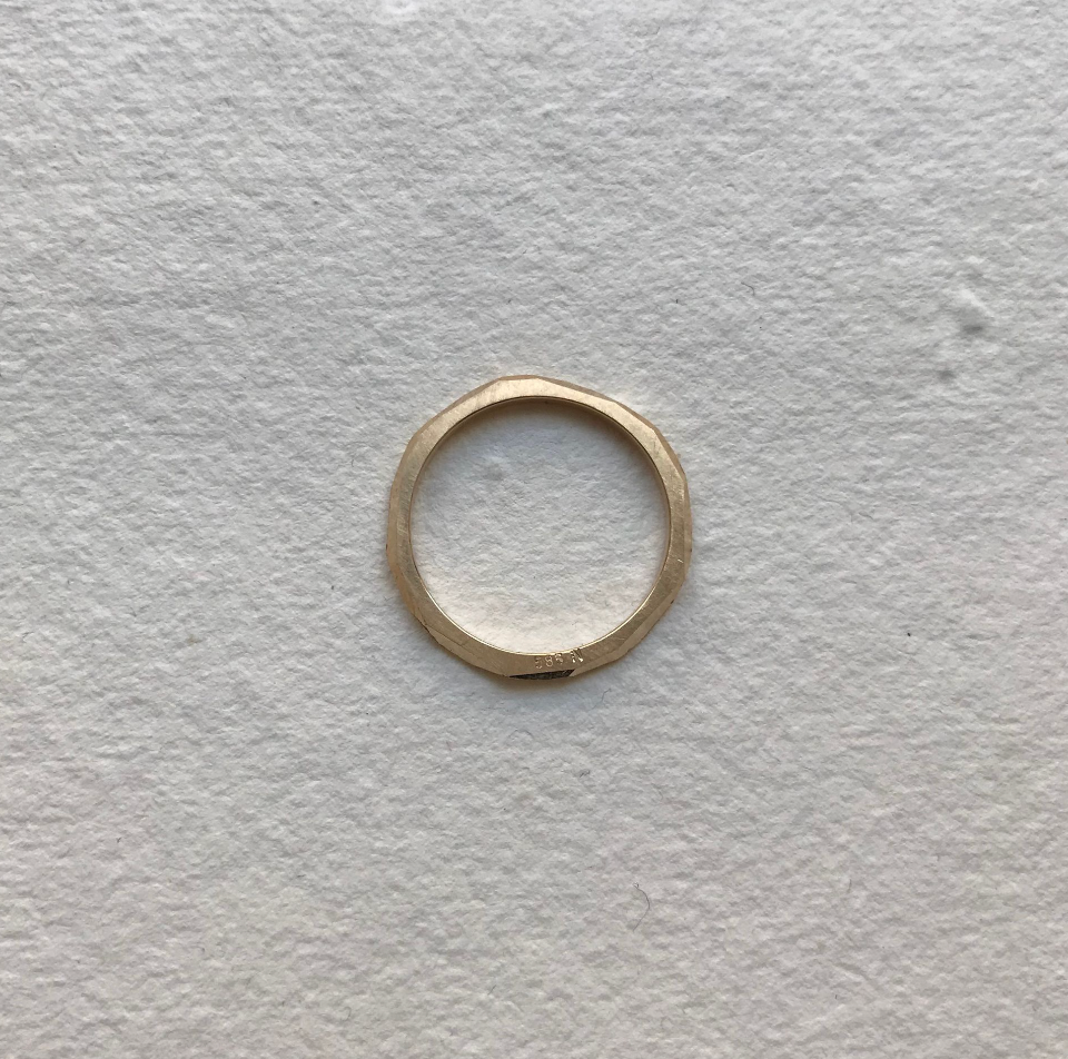 FACET Ring - 14K Guld