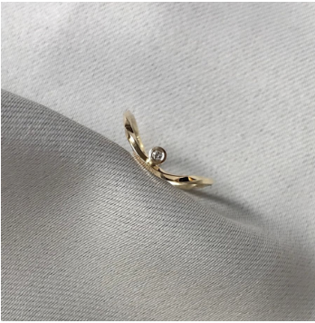O Twist Ring - 14K Guld