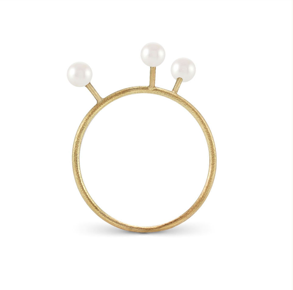 TENTACLE 3P Ring - 14K Guld