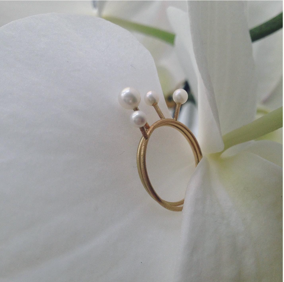 TENTACLE 3P Ring - 14K Guld