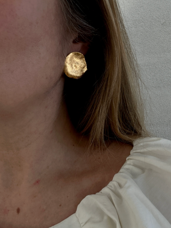 Illumi Gold Earrings - Gold Plated Silver