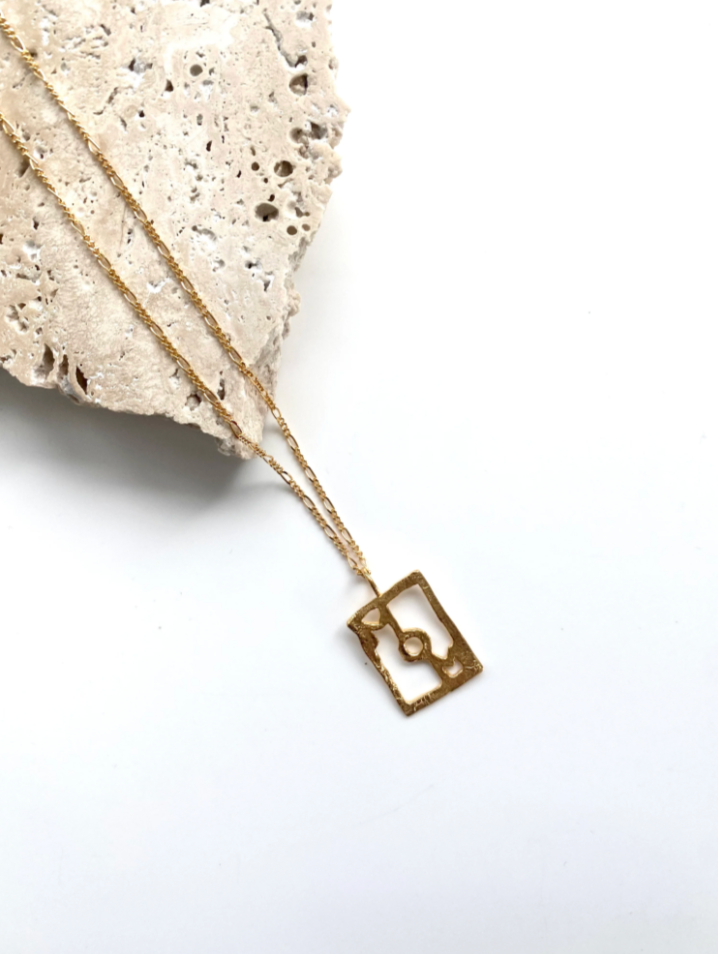 MOM Gold Necklace - Gold Plated Silver