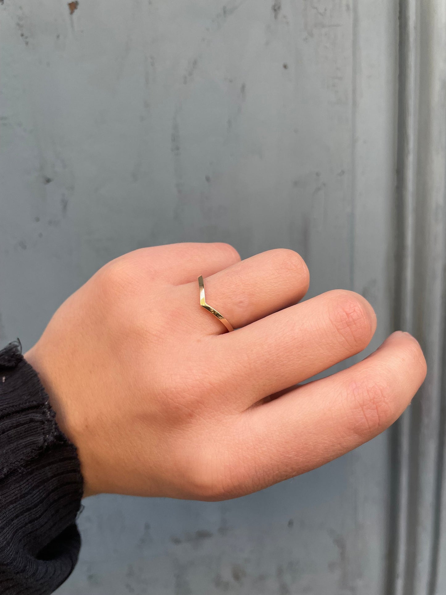 V Ring - 14 Karat Gold