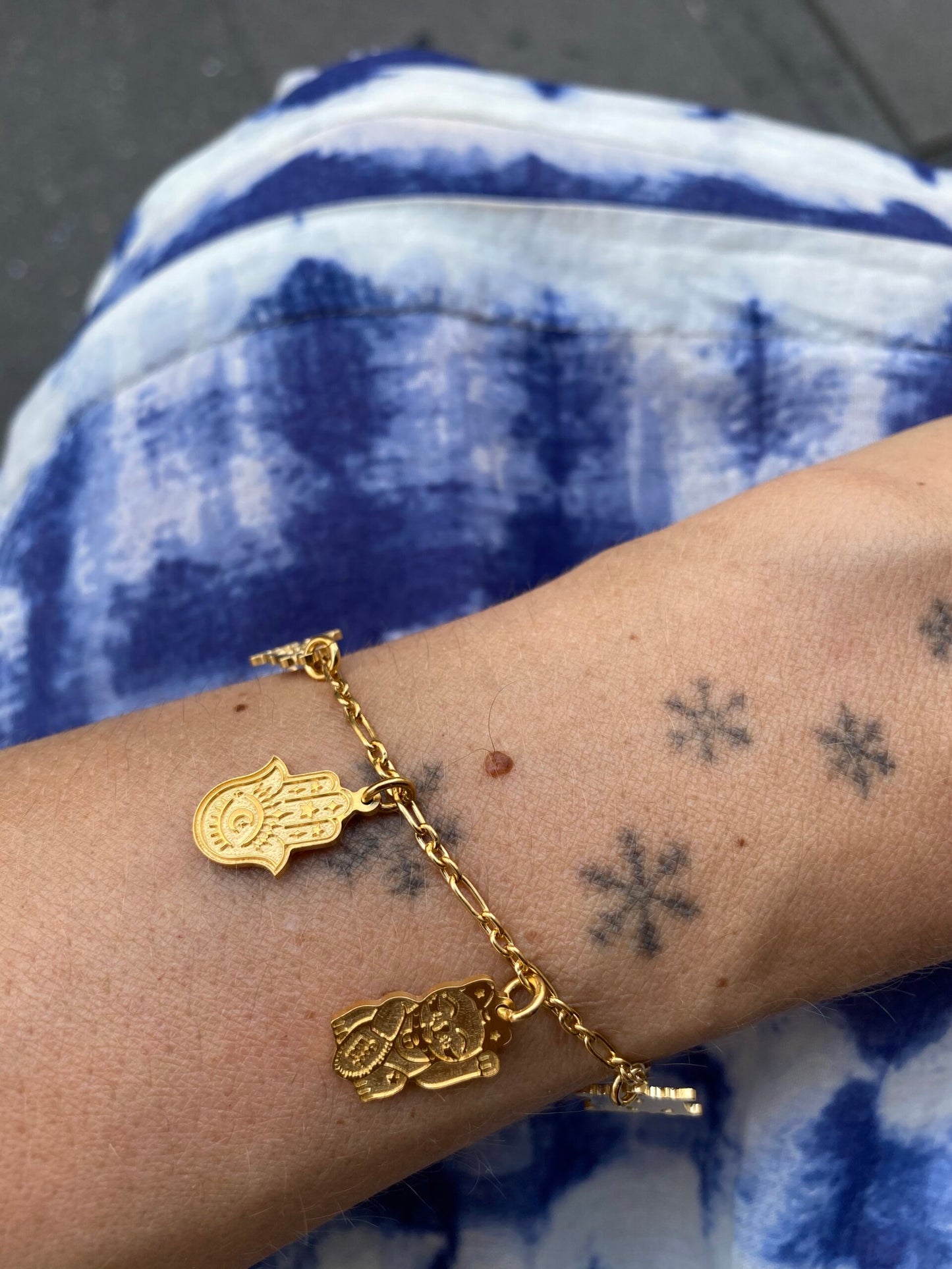 Good Luck Charm- Hamsa- Bracelet and Necklace- 925 Silver or Gold Plated