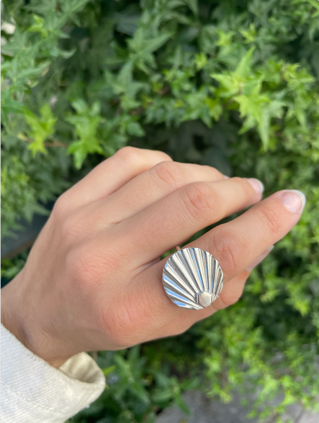 Art Deco Ring - 925 Sølv eller Forgyldt
