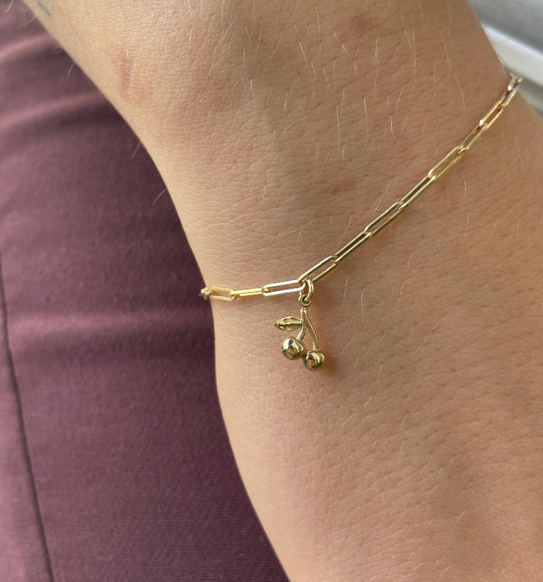 Cherry Pendant - 14K Gold