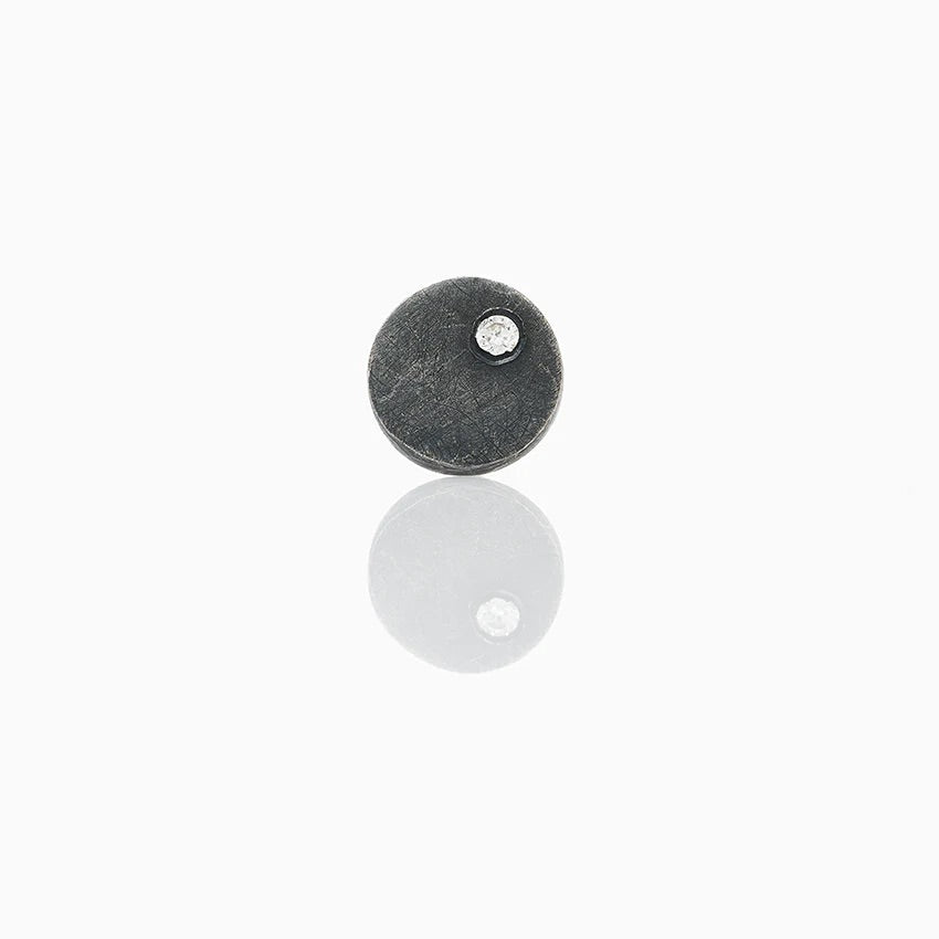 Dot Silver Ørering Ørering - 925 Silver White Diamond