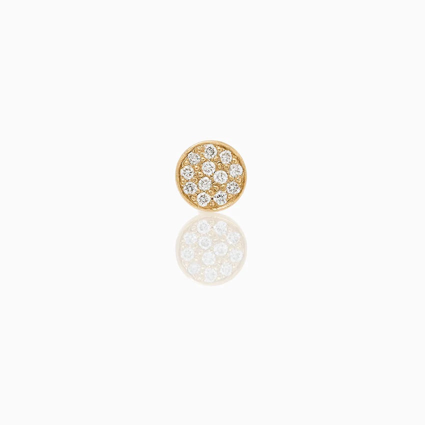 Dot Pave Ørste - 18 karat guld hvid diamant