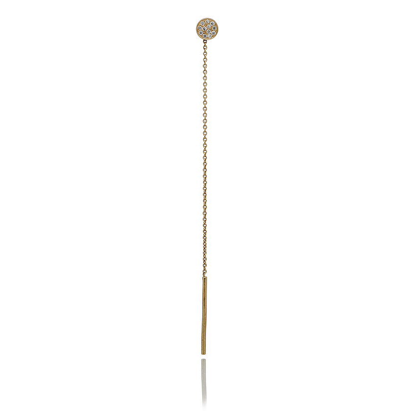 Dot Pavé Earring - 18 Karat Gold White Diamond
