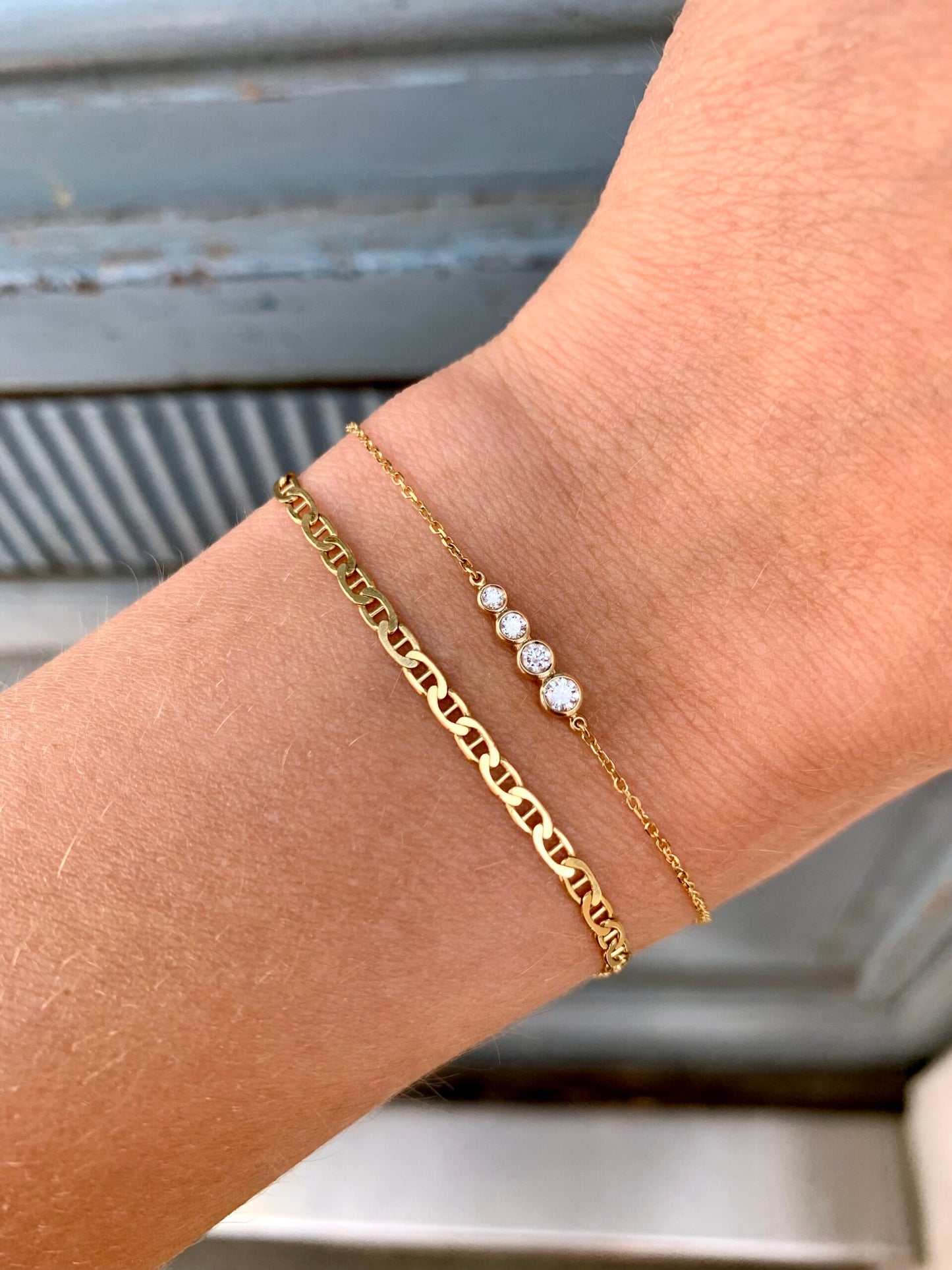 Miss Marilyn Armbånd (Fire Stone) Armbånd-Guld Hvid Diamant 14 Karat