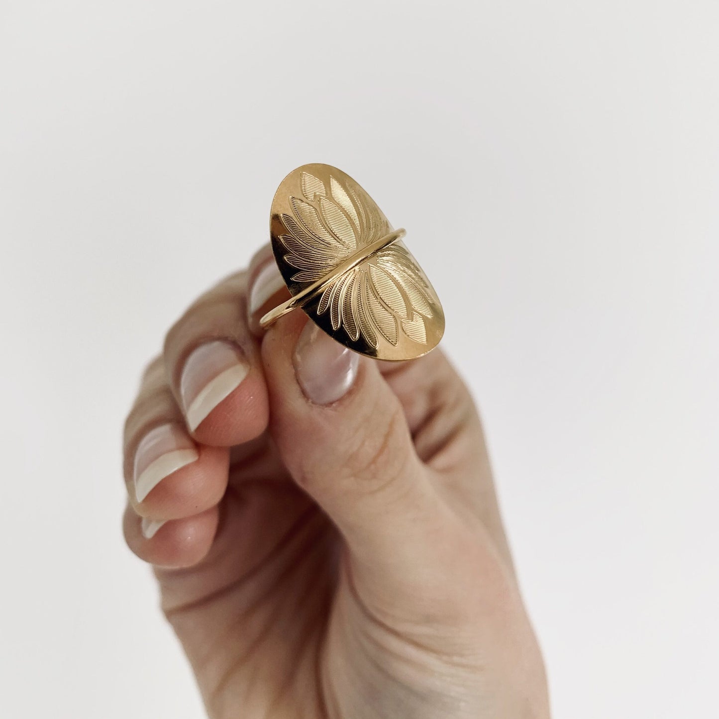 Lotus Ring - Forgyldt sølv
