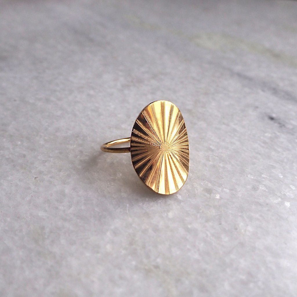 LUMEN RING - Gold Plated Silver