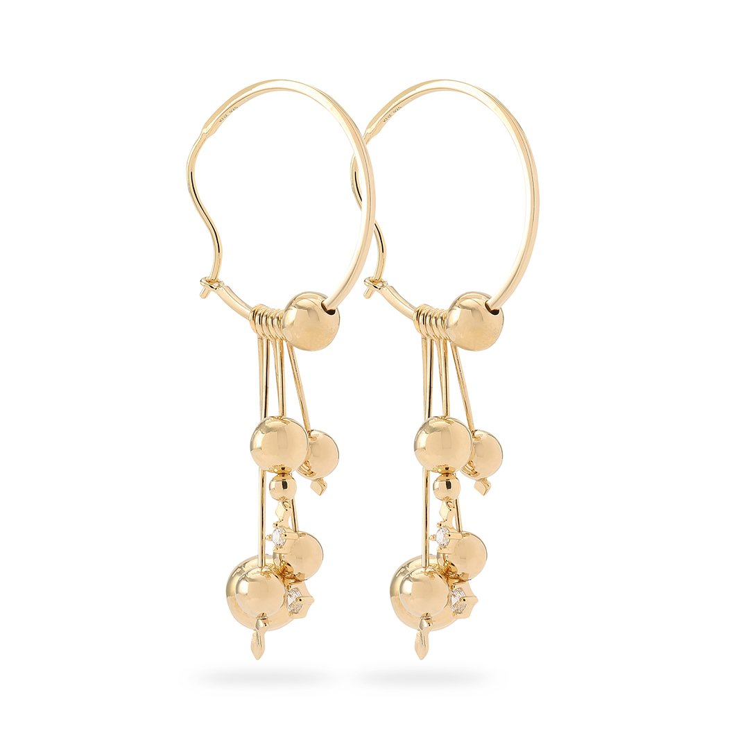 Small Planets - Earring - Golld Plated SIlver