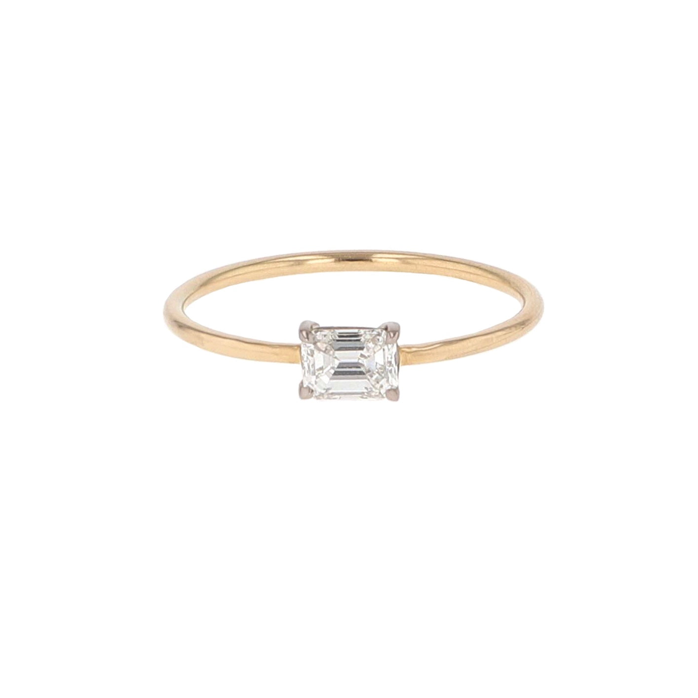 Miss Audrey Ring-Gold White Diamond 14 karat