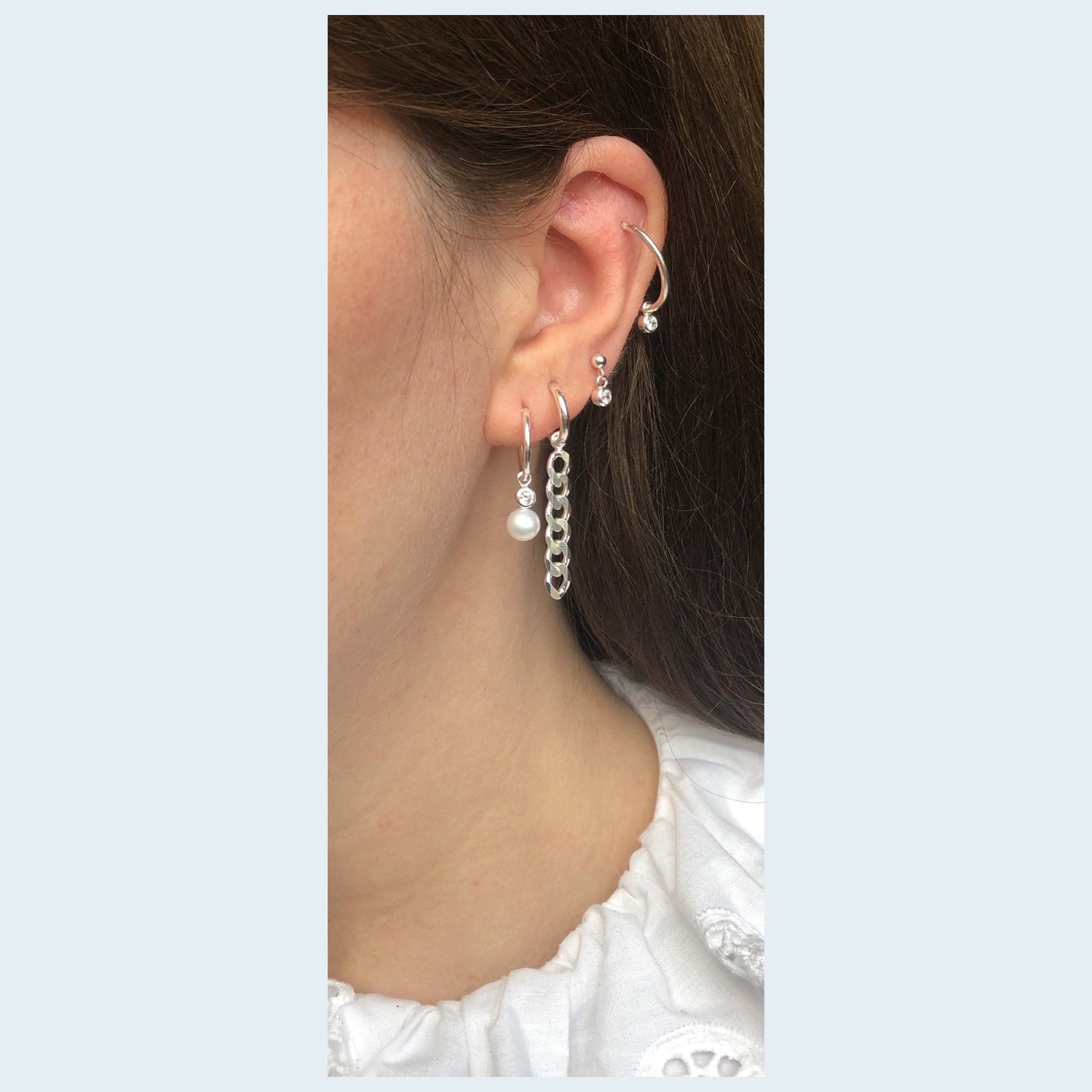 Savannah Hoops Earring - 925 Silver