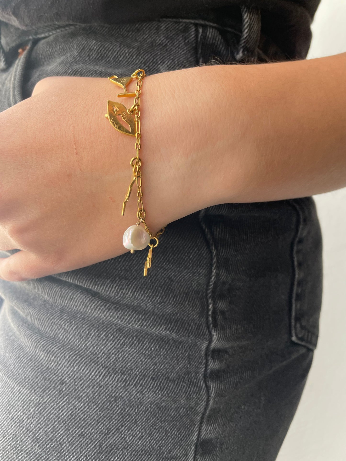 Charms armbånd - 925 sølv eller forgyldt