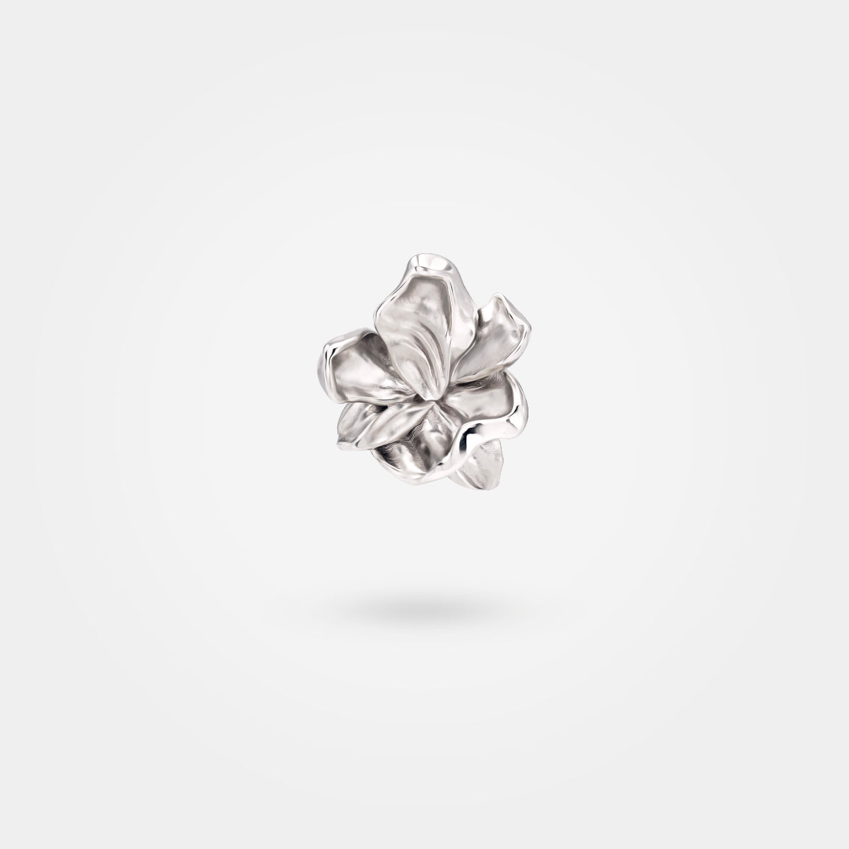 FLOWER EARRINGS – ORGANIC STERLING SILVER LEAVES