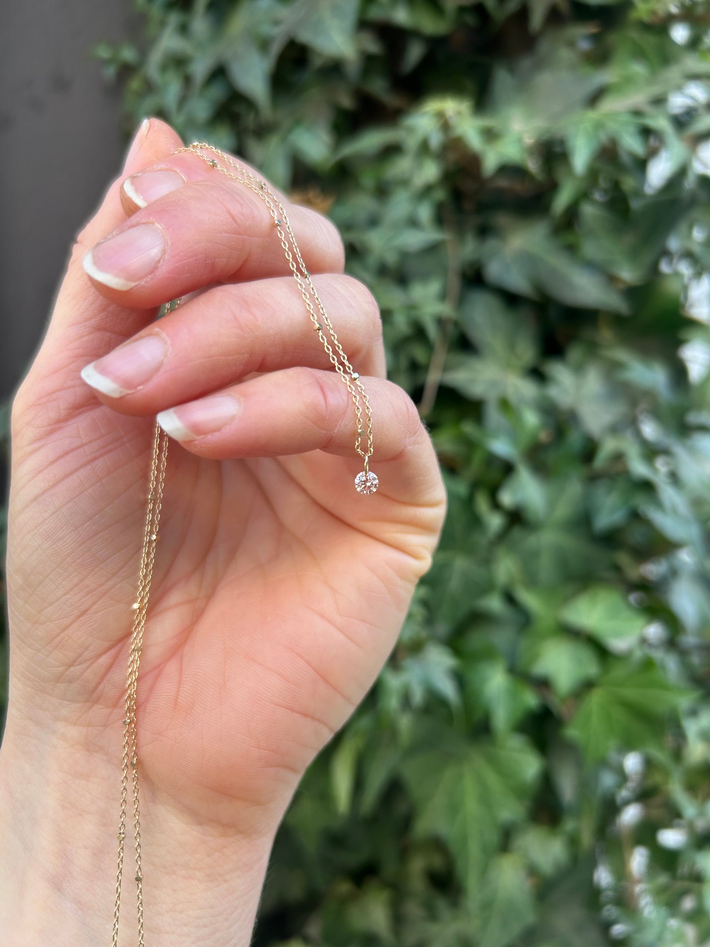 Lab Grown Pink Diamond Pendant