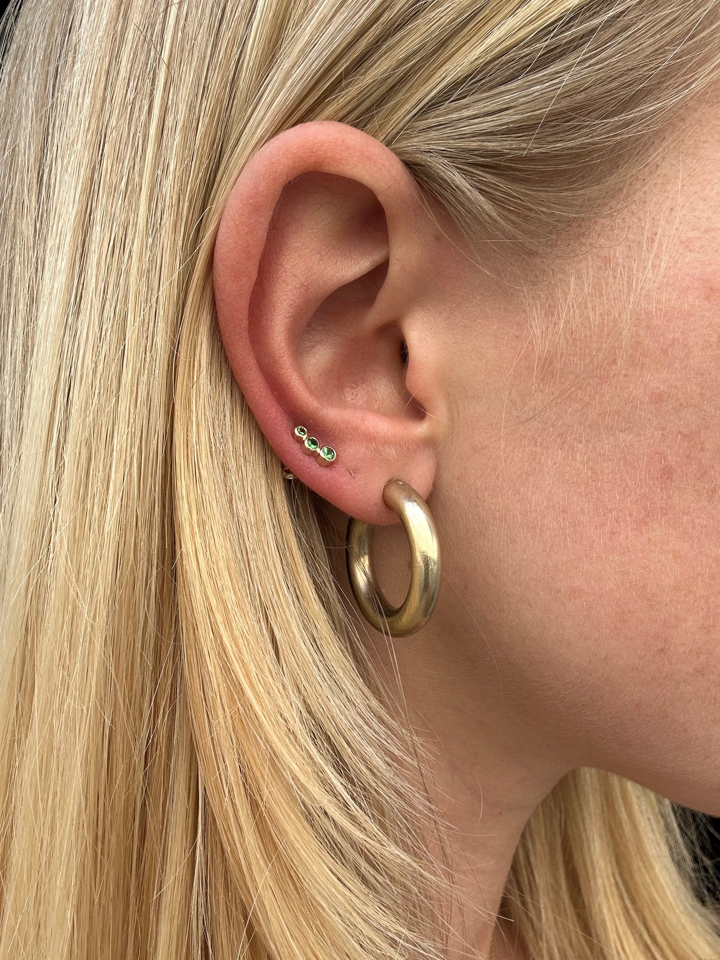 Miss Marilyn Diamond Stud (sælges som enkelt) Ørering-Guld Hvid eller Guld Hvid Diamant 14 Karat