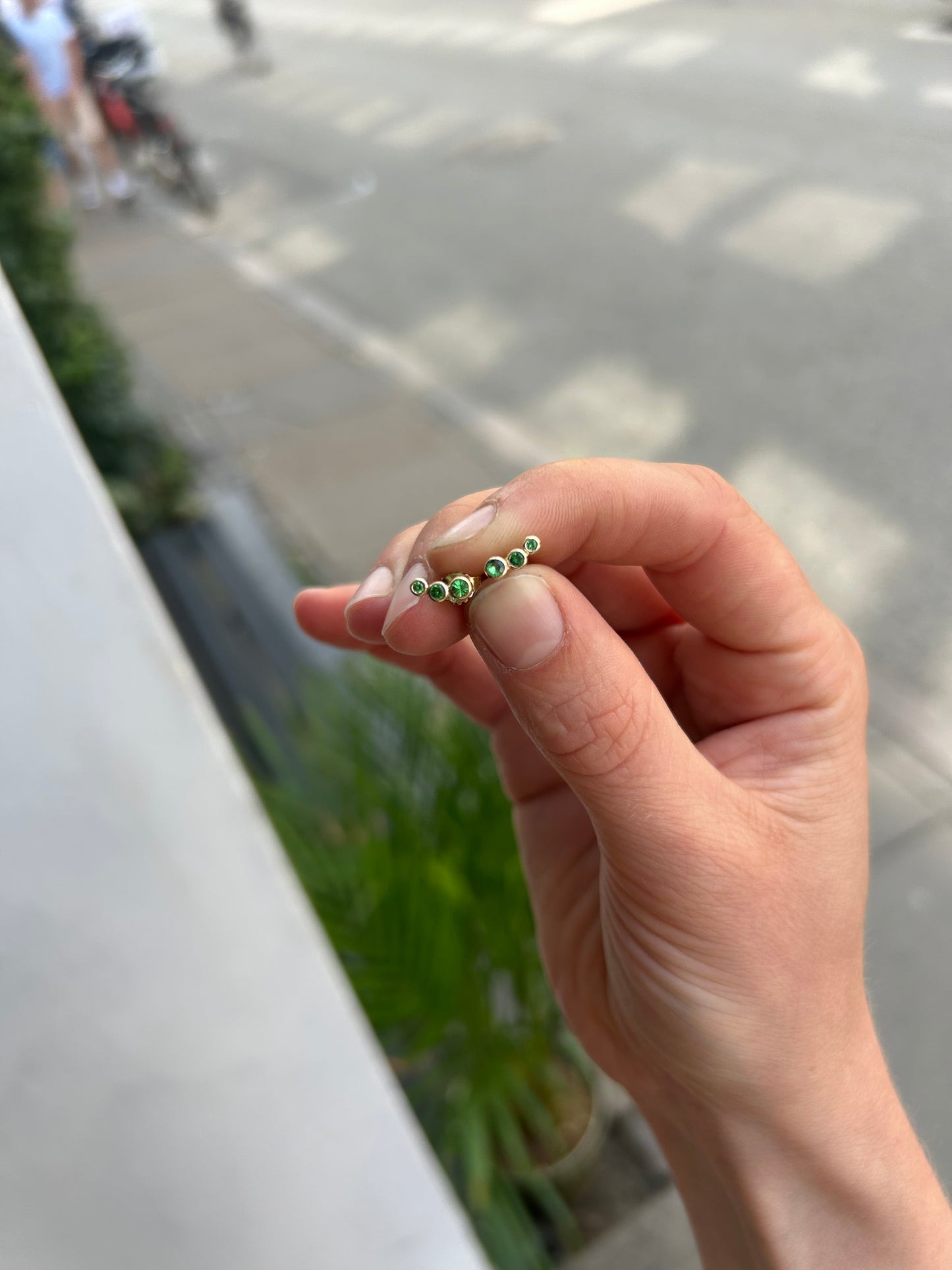 Miss Marilyn Diamond Stud (sælges som enkelt) Ørering-Guld Hvid eller Guld Hvid Diamant 14 Karat