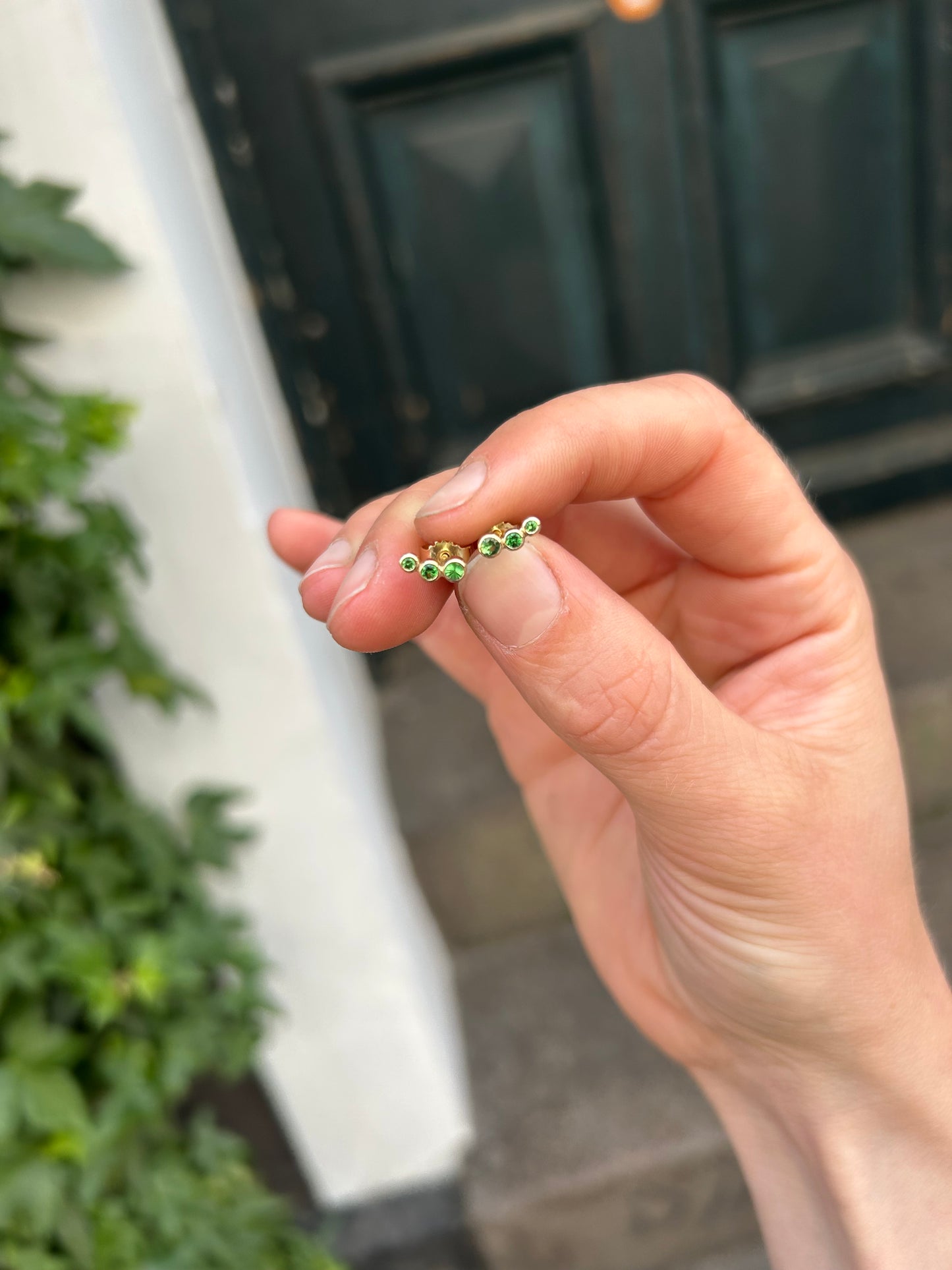Miss Marilyn Diamond Stud (sælges som enkelt) Ørering-Guld Hvid eller Guld Hvid Diamant 14 Karat
