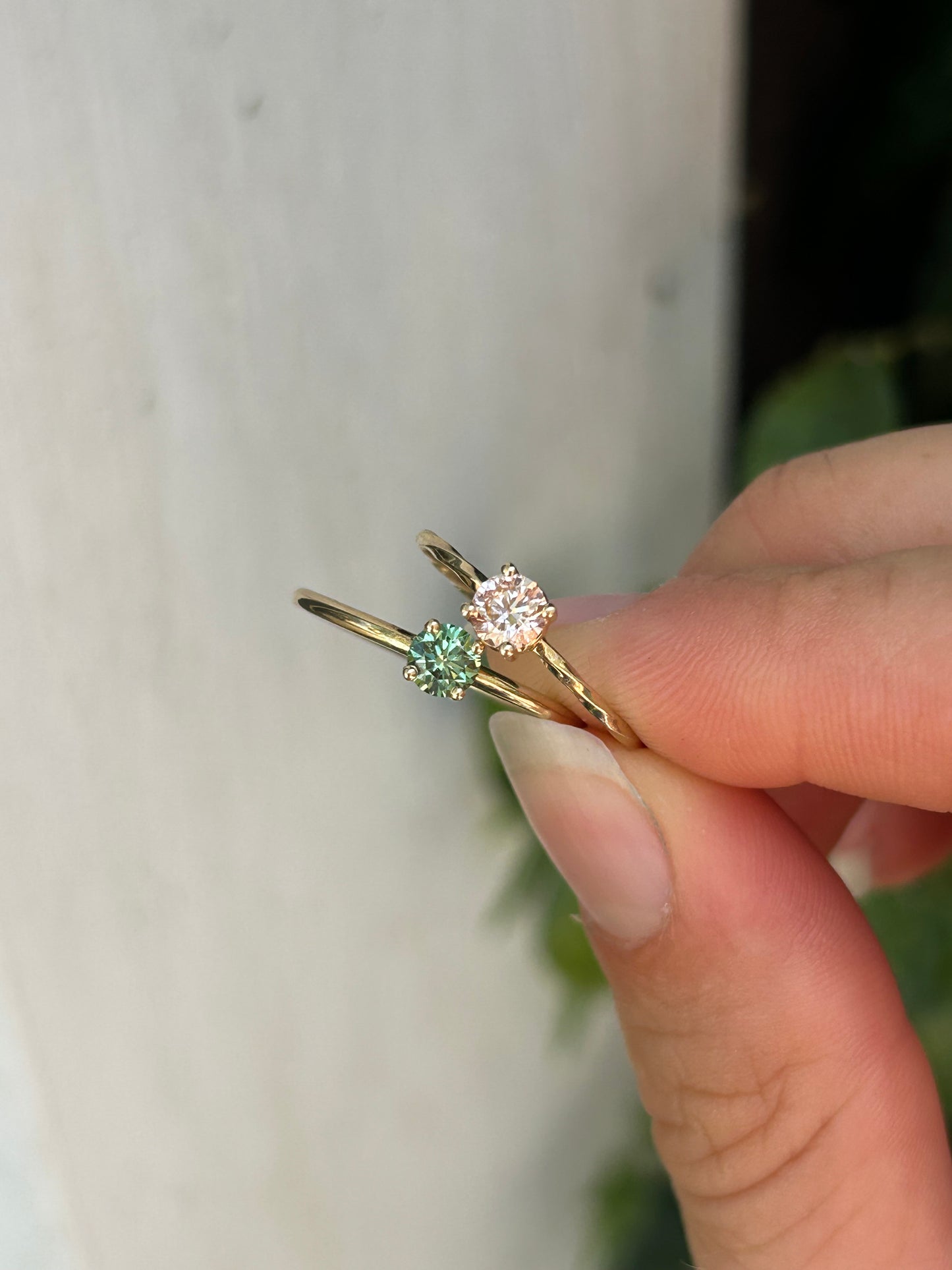 Miss Martha Klassisk Pink Lab Grown Diamantring – 14 Karat Guld
