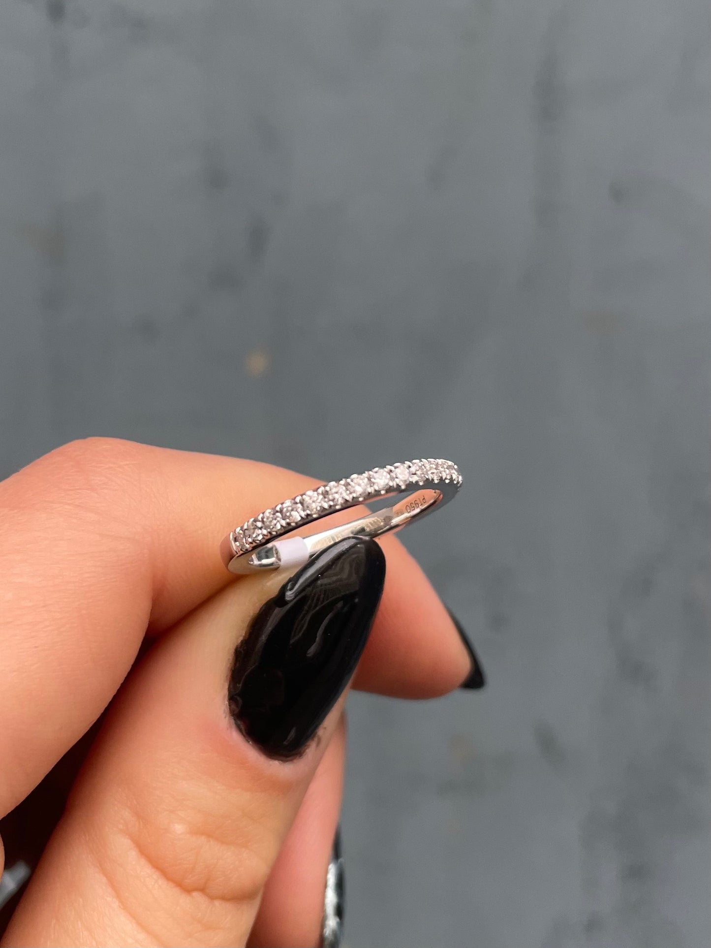 Eternity Ring- Platinum With Diamonds - Claw Setting - 0.29Ct