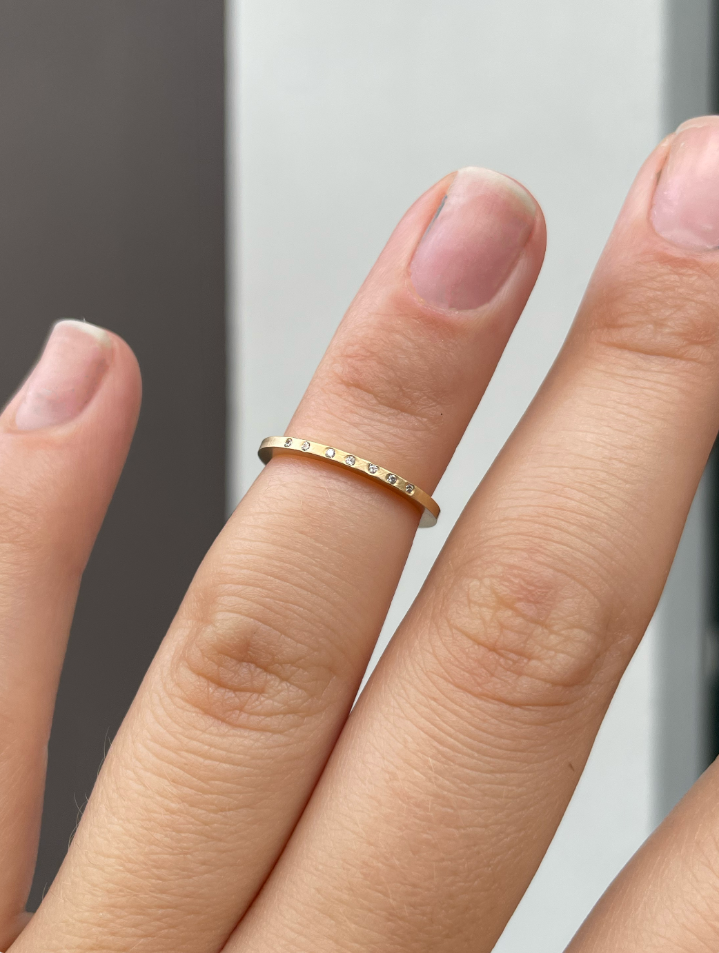 Littlefinger Ring - W. Diamonds - 14k gold