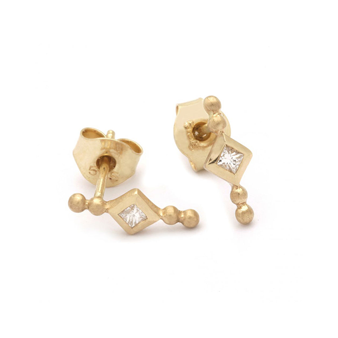 Almas Earring - 14 Karat Gold
