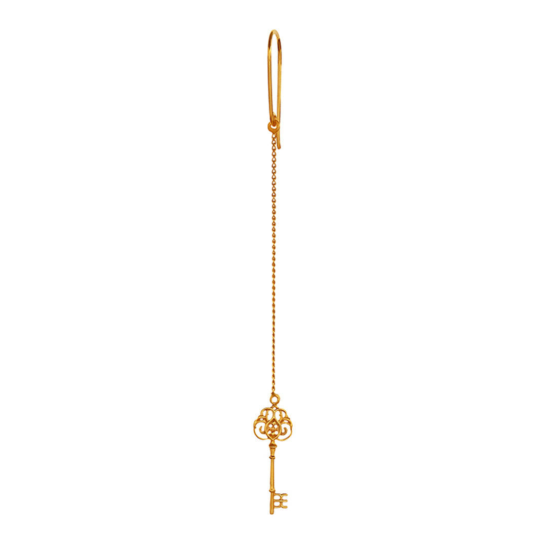 Kinz Key Chain Earring - 14 Karat Gold