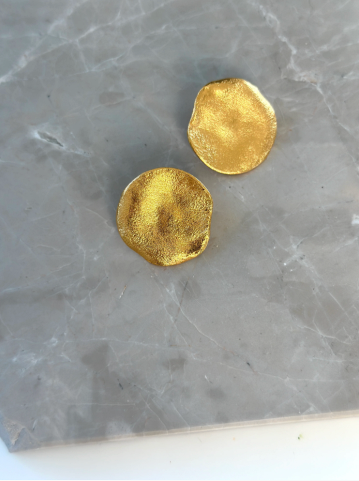 Illumi Gold Earrings -  Gold Plated Silver
