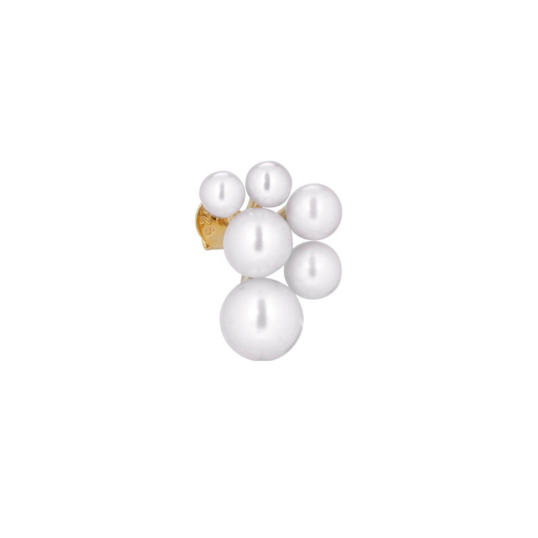 Serena Stud Earring - Gold Plated Silver W.. Freshwater Pearl