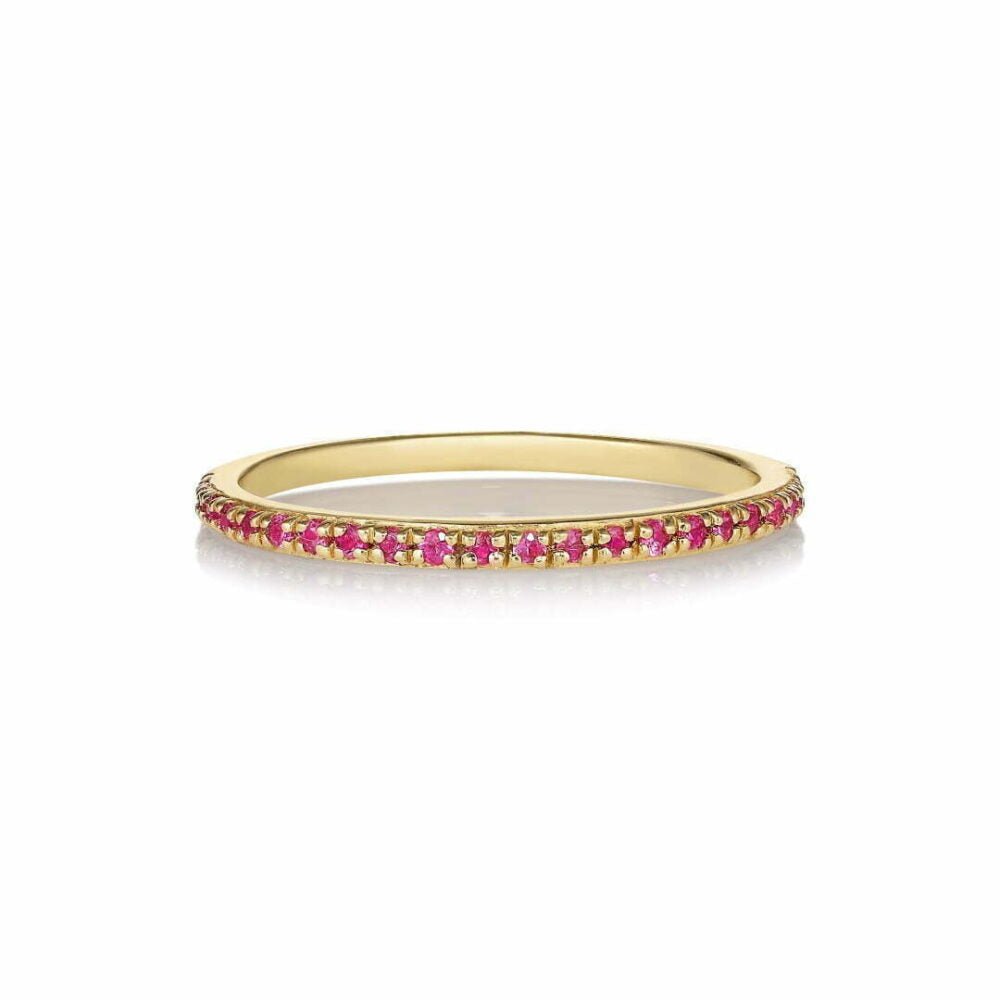 Sarah Lil Pure Pink  Ring - 14 Karat Gold Pink Sapphires