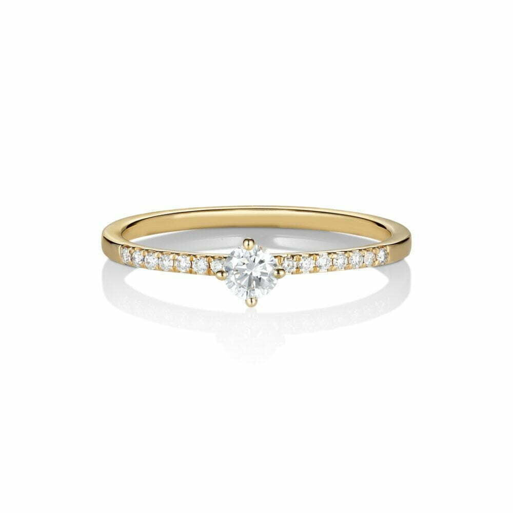 Taruva Ring - 18 Karat Gold White Diamond