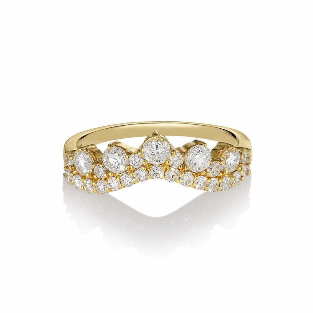 Josephine Diamond Ring - 14 Karat Gold White Diamond