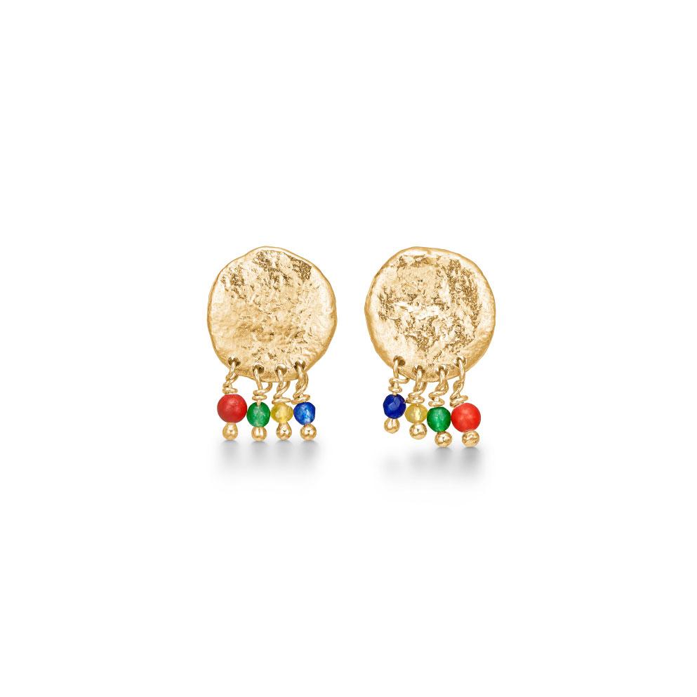 Bali Kvast Earring-  Gold Plated Silver