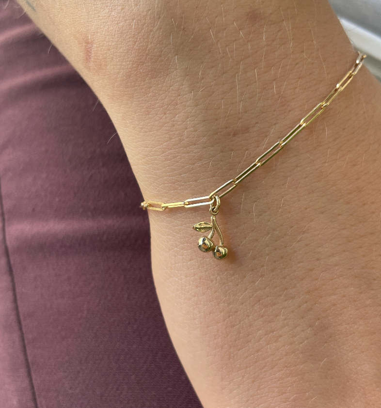 Classic Anchor Rectangular Bracelet- 18 Karat Gold