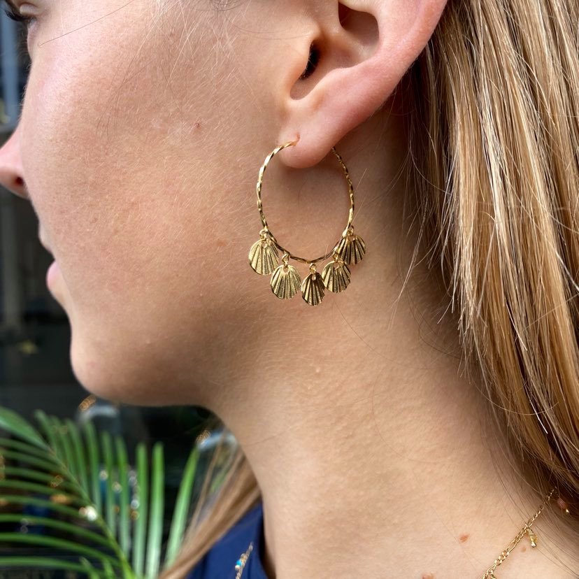 Gypsy Hoops Ørering-14 Karat Guld