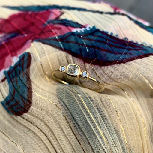 Miss Eleanor Ring - White Diamond 14 Karat Gold