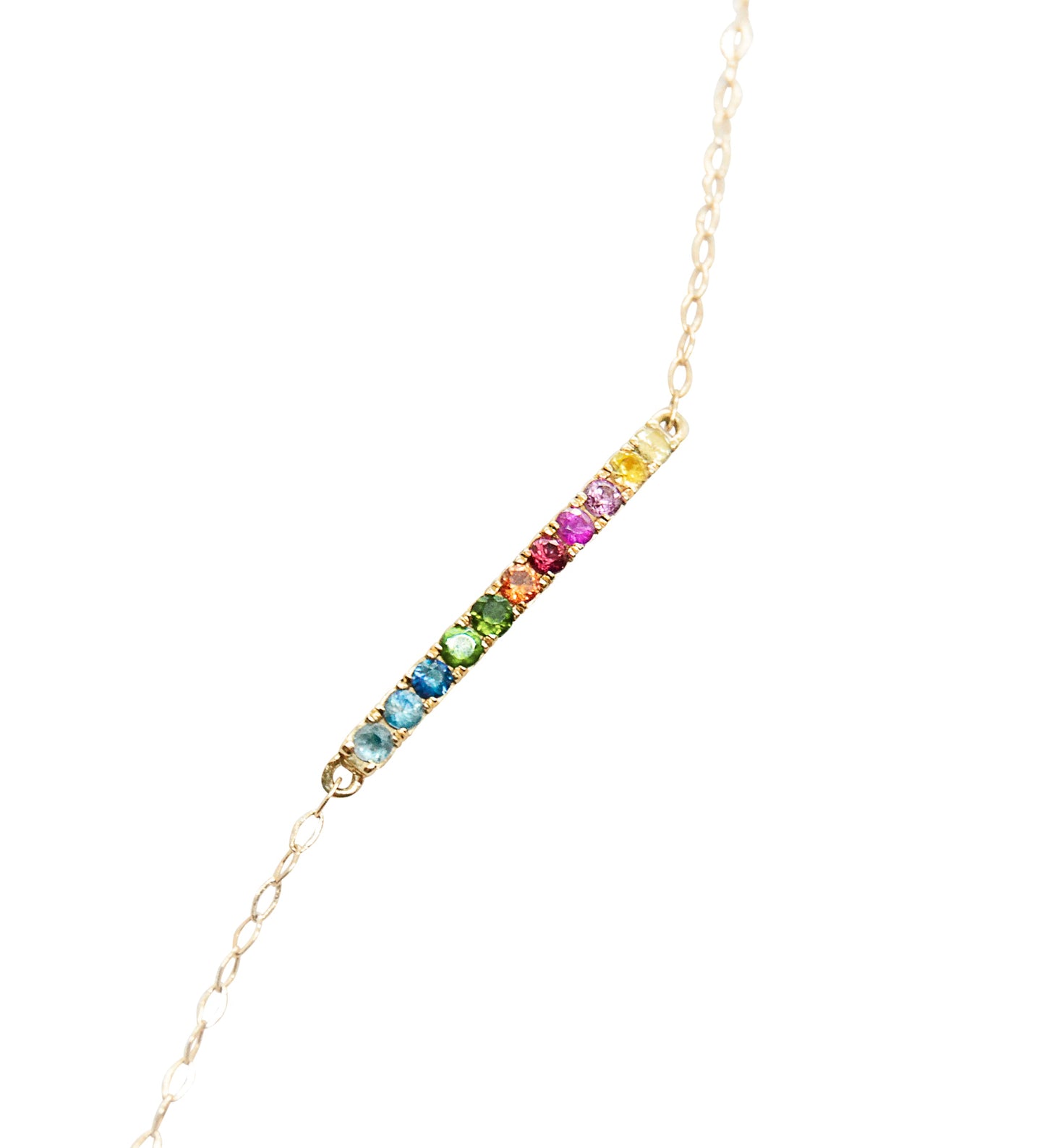 Josephine bracelet - 18 Karat Gold Multicolored Sapphiress, Tsavorite
